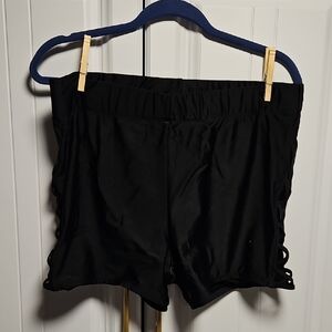 Torrid Charcoal Satin Shorts